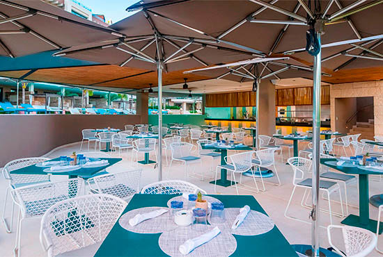 Restaurante Bikini Azul | ATELIER Playa Mujeres